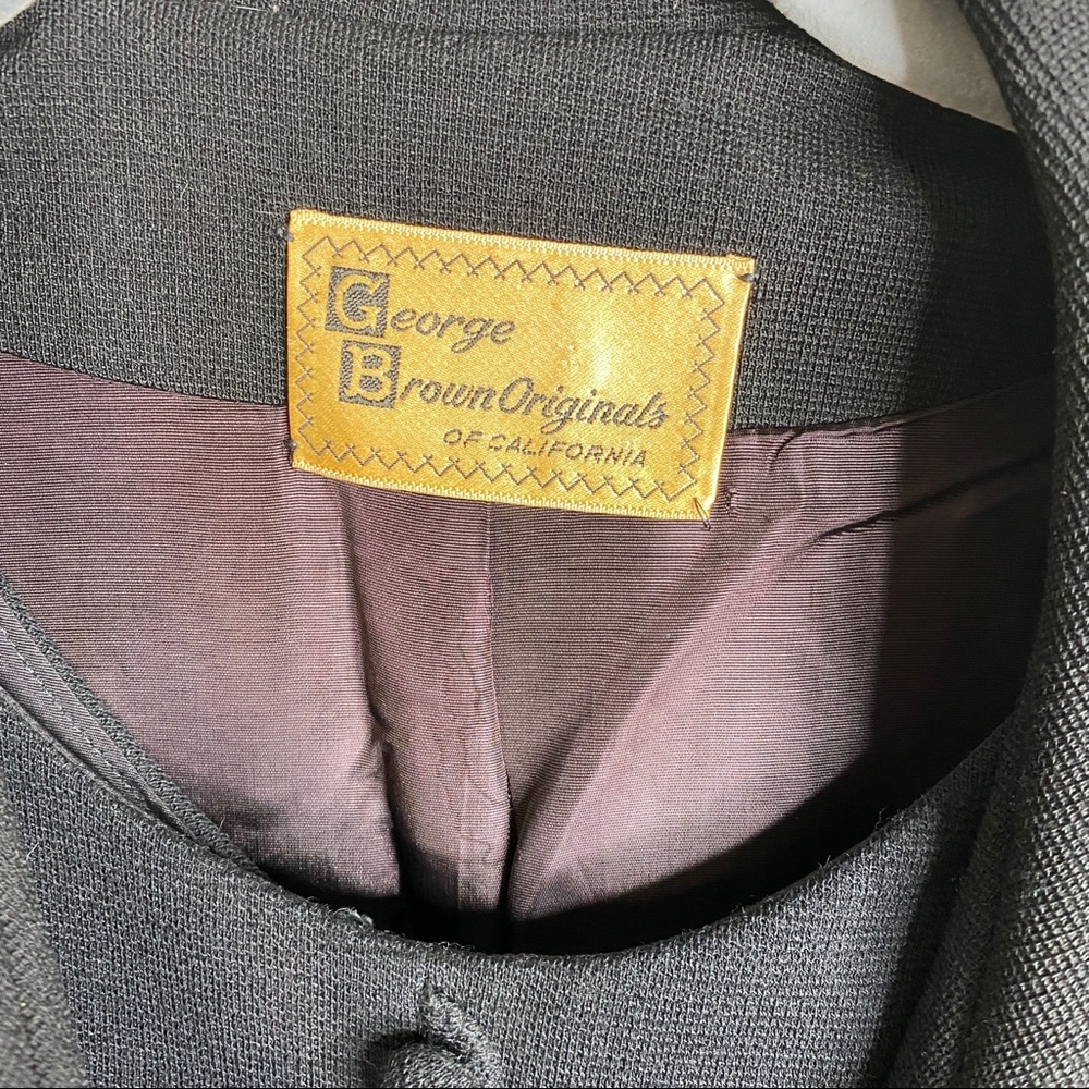 VINTAGE 60s LBD with Overcoat Bundle Black - Picture 9 of 16